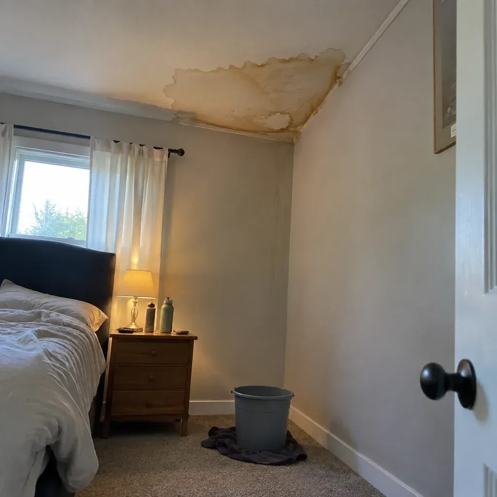Roof leak warning signs in Danbury, CT